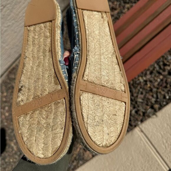 Sam Edelman Blue canvas Espadrille flats NWOT SZ 10 - Picture 11 of 13